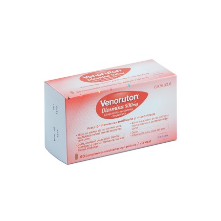 VENORUTON DIOSMINA 500 MG 60 COMPRIMIDOS RECUBIERTOS