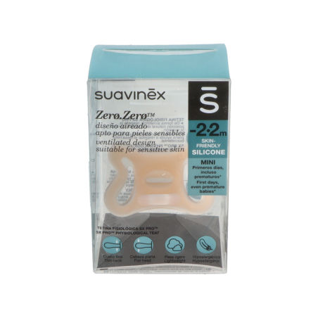 CHUPETE SILICONA FISIOLOGICO SUAVINEX SX PRO ZERO-ZERO -2 - 2 MESES 1 UNIDAD