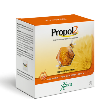 PROPOL 2 EMF 20 COMPRIMIDOS BUCODISPERSABLES SABOR CITRICO Y MIEL