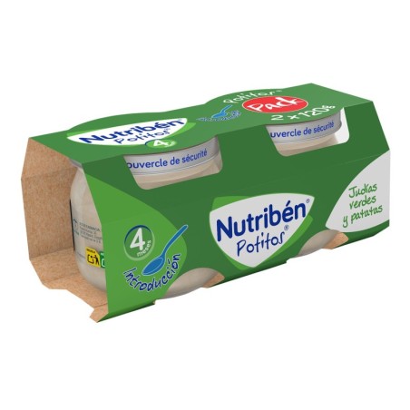 NUTRIBEN POTITO INICIO A LAS VERDURAS JUDIAS VERDES PATATAS 2 ENVASES 120 g