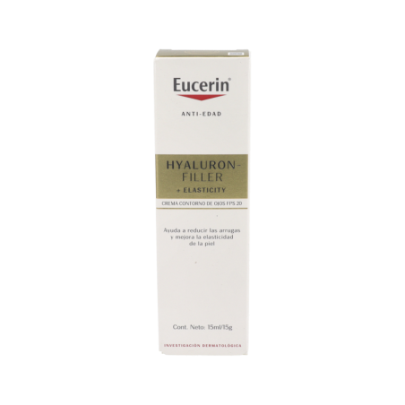 EUCERIN HYALURON FILLER+ELASTICITY FPS 20 CONTORNO DE OJOS 1 ENVASE 15 ml