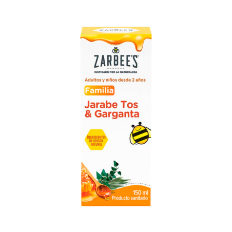 ZARBEES JARABE FAMILIA TOS Y GARGANTA 1 FRASCO 150 ML