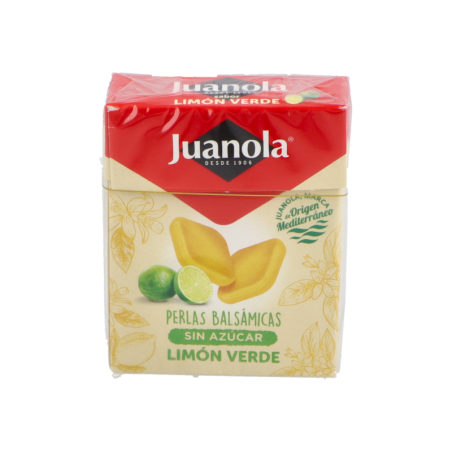JUANOLA PERLAS 1 ENVASE 25 g SABOR LIMON VERDE