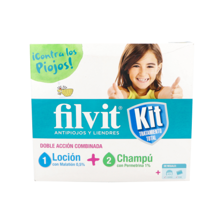 FILVIT KIT TRATAMENTO TOTAL LOCION + CHAMPU 2 ENVASES 100 ml KIT