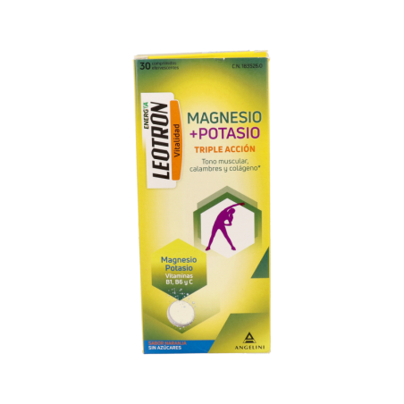 LEOTRON MAGNESIO + POTASIO 36 COMPRIMIDOS EFERVESCENTES