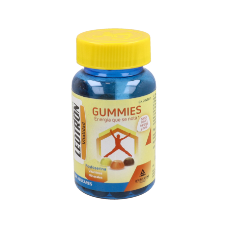 LEOTRON GUMMIES 60 CARAMELOS DE GOMA MASTICABLES SABOR LIMON NARANJA Y COLA