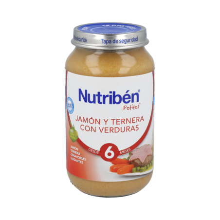 NUTRIBEN JAMON TERNERA VERDURA 1 POTITO GRANDOTE 250 g