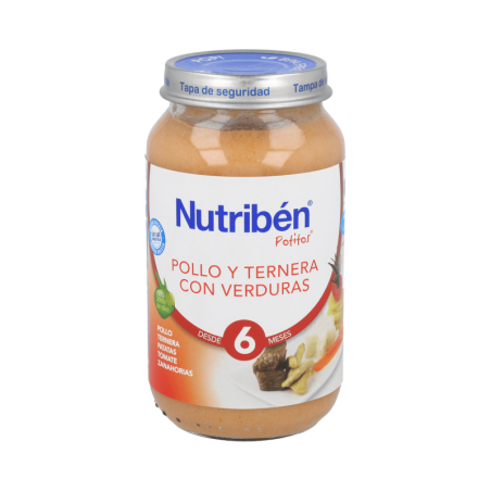 NUTRIBEN POLLO TERNERA VERDURA 1 POTITO GRANDOTE 250 g