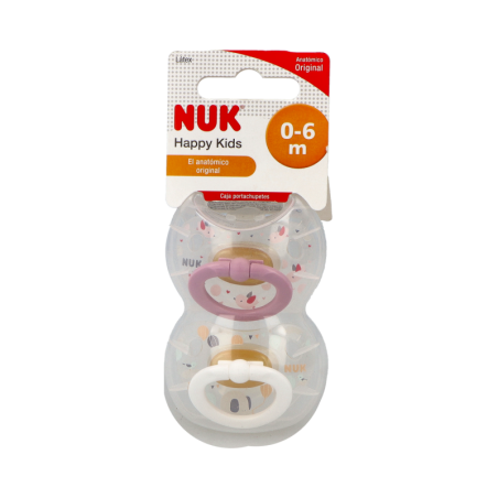 CHUPETE LATEX ANATOMICO NUK STAR 0 - 6 MESES 2 UNIDADES