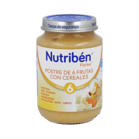 NUTRIBEN POSTRE DE 6 FRUTAS CON CEREALES 1 POTITO JUNIOR 200 g