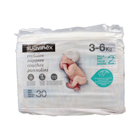 SUAVINEX PAÑAL INFANTIL RECIEN NACIDO DE  3 A 5 KG 34 UNIDADES
