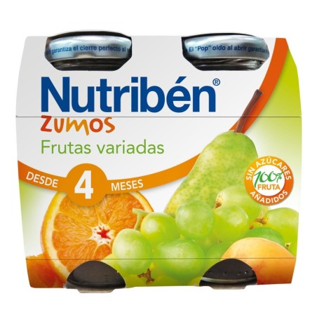 NUTRIBEN ZUMO FRUTAS VARIADAS 2 ENVASES 130 ml BIPACK
