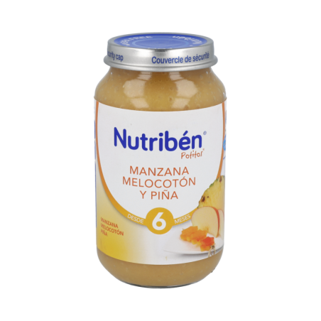 NUTRIBEN MANZANA MELOCOTON Y PIÑA 1 POTITO GRANDOTE 250 g