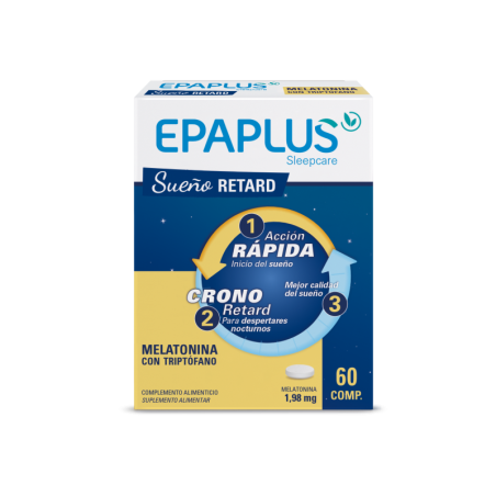 EPAPLUS SLEEPCARE MELATONINA RETARD CON TRIPTOFANO 60 COMPRIMIDOS