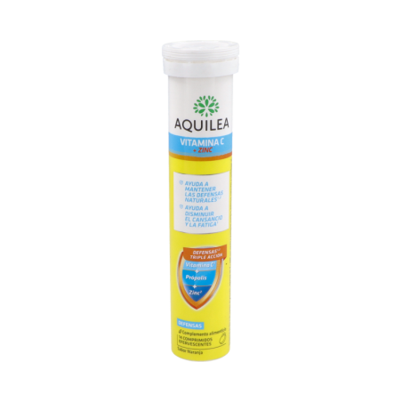 AQUILEA VITAMINA C + ZINC 14 COMPRIMIDOS EFERVESCENTES