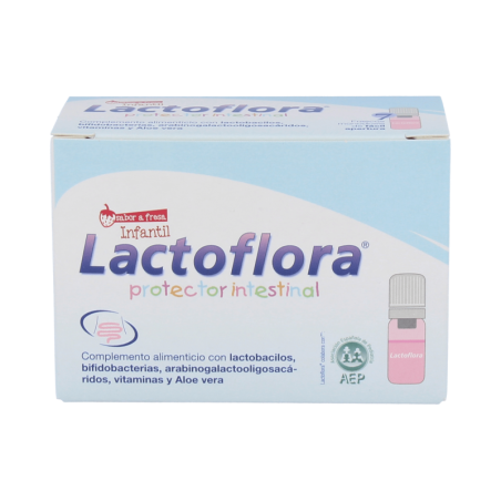 LACTOFLORA PROTECTOR INTESTINAL INFANTIL 7 VIALES SABOR FRESA
