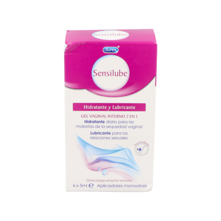 DUREX SENSILUBE LUBRICANTE VAGINAL FLUIDO 6 APLICADORES 5 ml