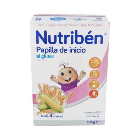 NUTRIBEN PAPILLA INICIO AL GLUTEN 1 ENVASE 300 g