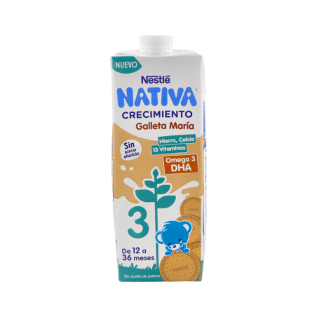 NESTLE NATIVA CRECIMIENTO 3 GALLETA 1 AÑO 1 ENVASE 1000 ml
