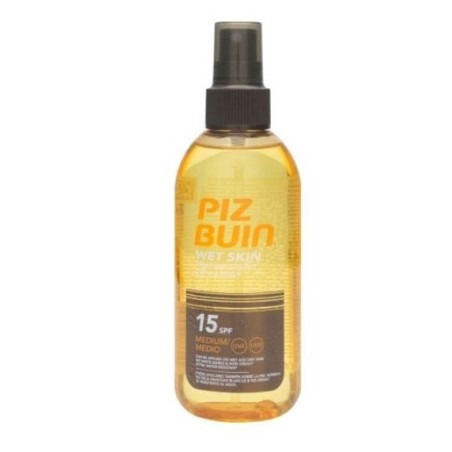 PIZ BUIN WET SKIN FPS 15 PROTECCION MEDIA SPRAY SOLAR CORPORAL TRANSPARENTE 1 ENVASE 150 ml