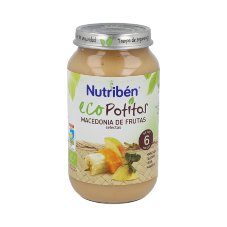NUTRIBEN ECO MACEDONIA DE FRUTAS SELECTAS 1 POTITO GRANDOTE 250 g