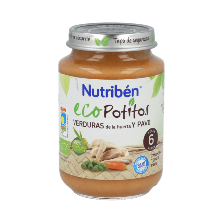 NUTRIBEN ECO SELECCION VERDURAS DE HUERTA Y PAVO 1 POTITO JUNIOR 200 g
