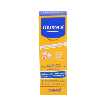 MUSTELA LECHE SOLAR MUY ALTA PROTECCION SPF 50+ 1 ENVASE 40 ml
