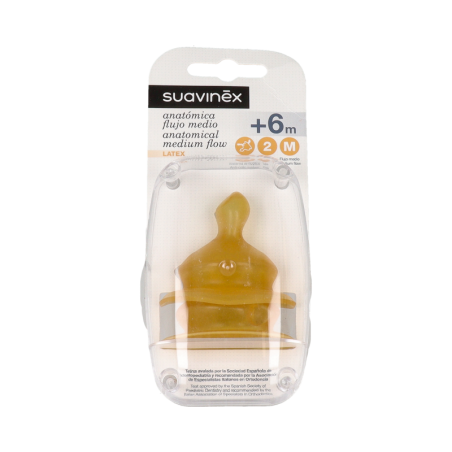 TETINA LATEX ANATOMICA SUAVINEX TALLA 2 M 2 UNIDADES