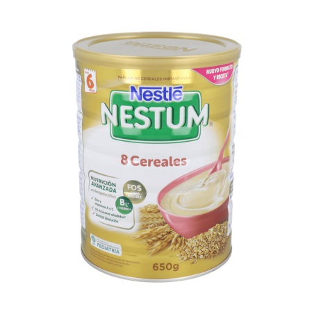 NESTLE NESTUM PAPILLA 8 CEREALES 1 ENVASE 650 g