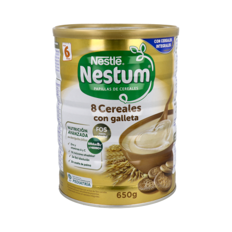 NESTLE NESTUM PAPILLA 8 CEREALES CON MIEL 1 ENVASE 650 g