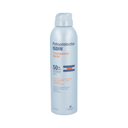 FOTOPROTECTOR ISDIN SPF 50+ SPRAY TRANSPARENT 1 ENVASE 250 ml