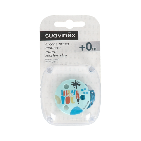 BROCHE DE PINZA SUAVINEX REDONDO 1 UNIDAD