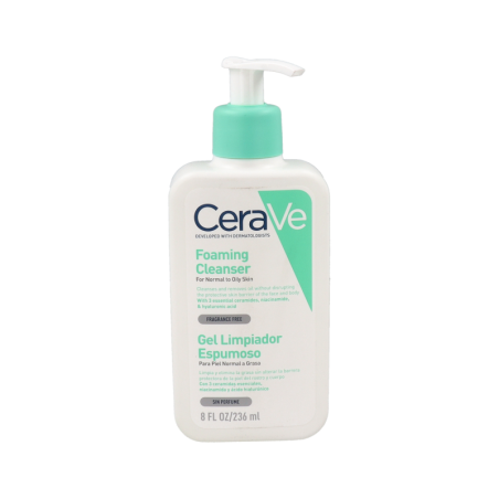 CERAVE GEL LIMPIADOR ESPUMOSO 1 ENVASE 236 ml