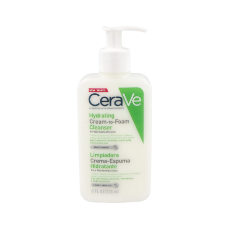 CERAVE LIMPIADORA CREMA ESPUMA HIDRATANTE 1 ENVASE 236 ml