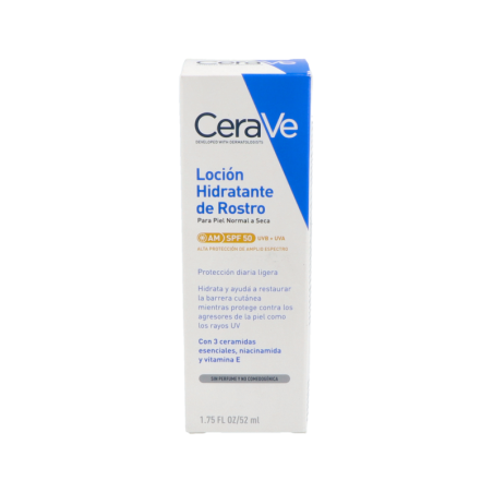 CERAVE LOCION HIDRATANTE DE ROSTRO SPF 50 1 TUBO 52 ML