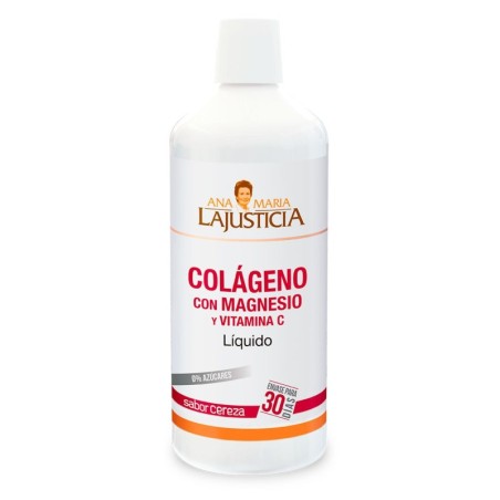 COLAGENO CON MAGNESIO Y VITAMINA C ANA MARIA LAJUSTICIA 1 ENVASE 1000 ML SABOR CEREZA
