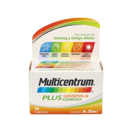 MULTICENTRUM PLUS GINSENG Y GINKGO 30 COMPRIMIDOS