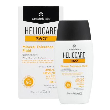 HELIOCARE 360º SPF 50 MINERAL TOLERANCE FLUID PROTECTOR SOLAR 1 ENVASE 50 ml