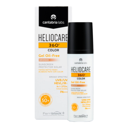 HELIOCARE 360º SPF 50+ COLOR GEL OIL-FREE PROTECTOR SOLAR 1 ENVASE 50 ml COLOR BRONZE