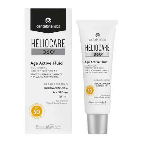 HELIOCARE 360º AGE ACTIVE FLUID PROTECTOR SOLAR PROTEGE REPARA Y CORRIGE 1 ENVASE 50 ml