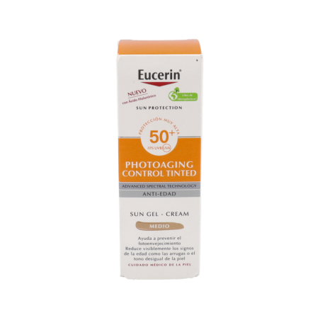 EUCERIN SUN PROTECTION 50+ CC CREME PHOTOAGING CONTROL 1 ENVASE 50 ml