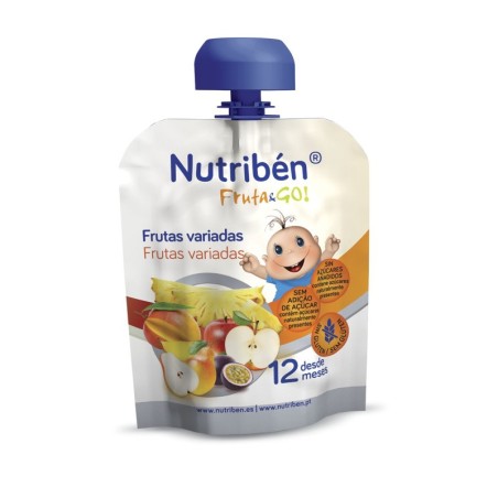 NUTRIBEN FRUTA & GO FRUTAS VARIADAS 1 ENVASE 90 g