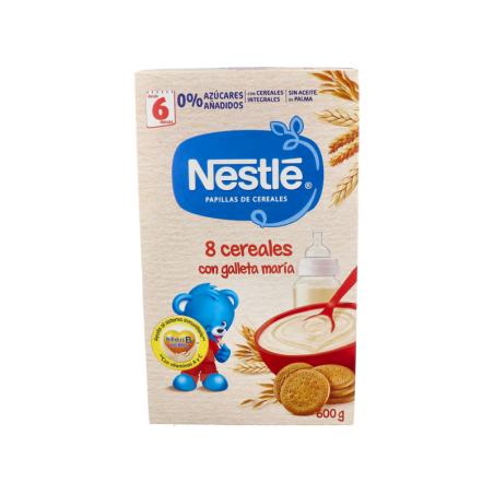 NESTLE PAPILLA 8 CEREALES GALLETA MARIA 1 ENVASE 475 g