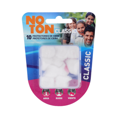 TAPONES OIDOS CERA ALGODON NOTON 10 UNIDADES EN CAJITA DE 2 + CAJITA DE 8