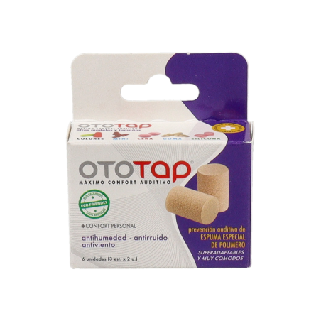 TAPONES OIDOS GOMAESPUMA OTOTAP 6 UNIDADES