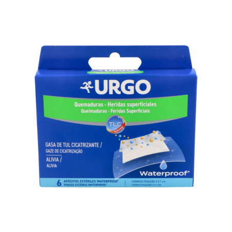 URGO QUEMADURAS WATERPROOF APOSITOS 7 X 5 CM 6 U