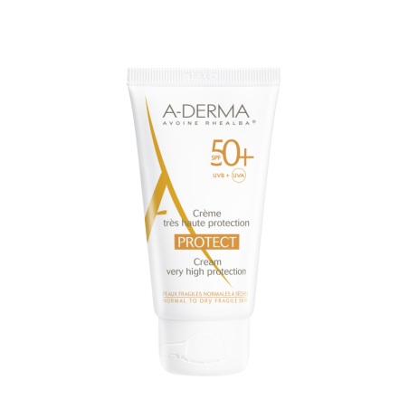 A-DERMA PROTECT CREMA SOLAR SPF 50+ MUY ALTA PROTECCION 1 ENVASE 40 ml