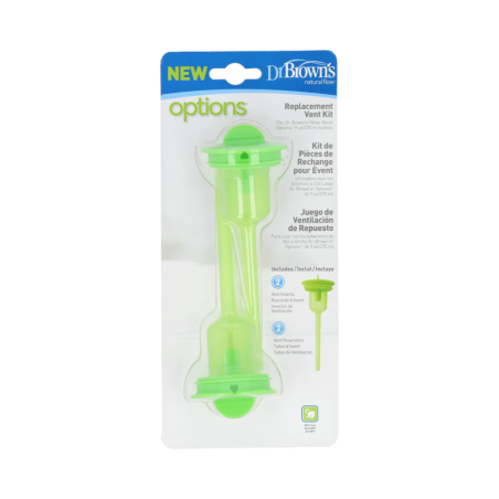 BIBERON BOCA ANCHA PC SILICONA KIT RECAMBIO DR BROWN´S NATURAL FLOW OPTIONS+ PLUS 270 ML