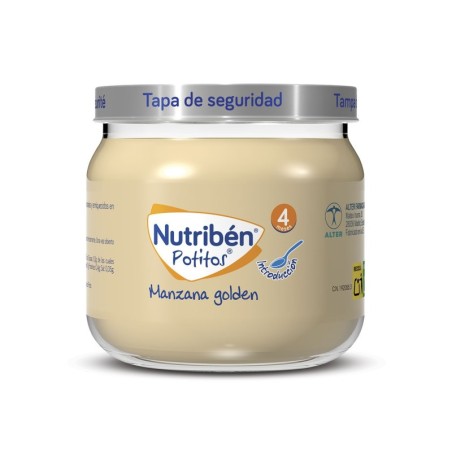 NUTRIBEN POTITO INICIO A LA FRUTA MANZANA GOLDEN 1 ENVASE 120 g
