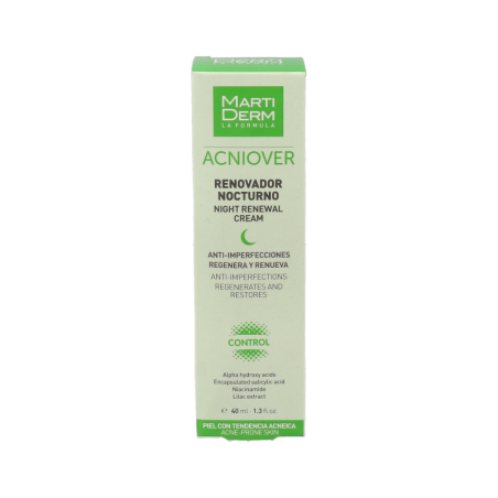 MARTIDERM ACNIOVER RENOVADOR NOCTURNO 1 ENVASE 40 ml